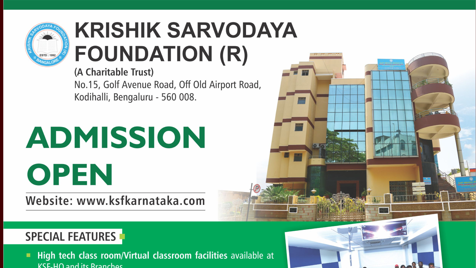 Krishik Sarvodaya Foundation IAS Academy Bangalore Hero Slider - 2